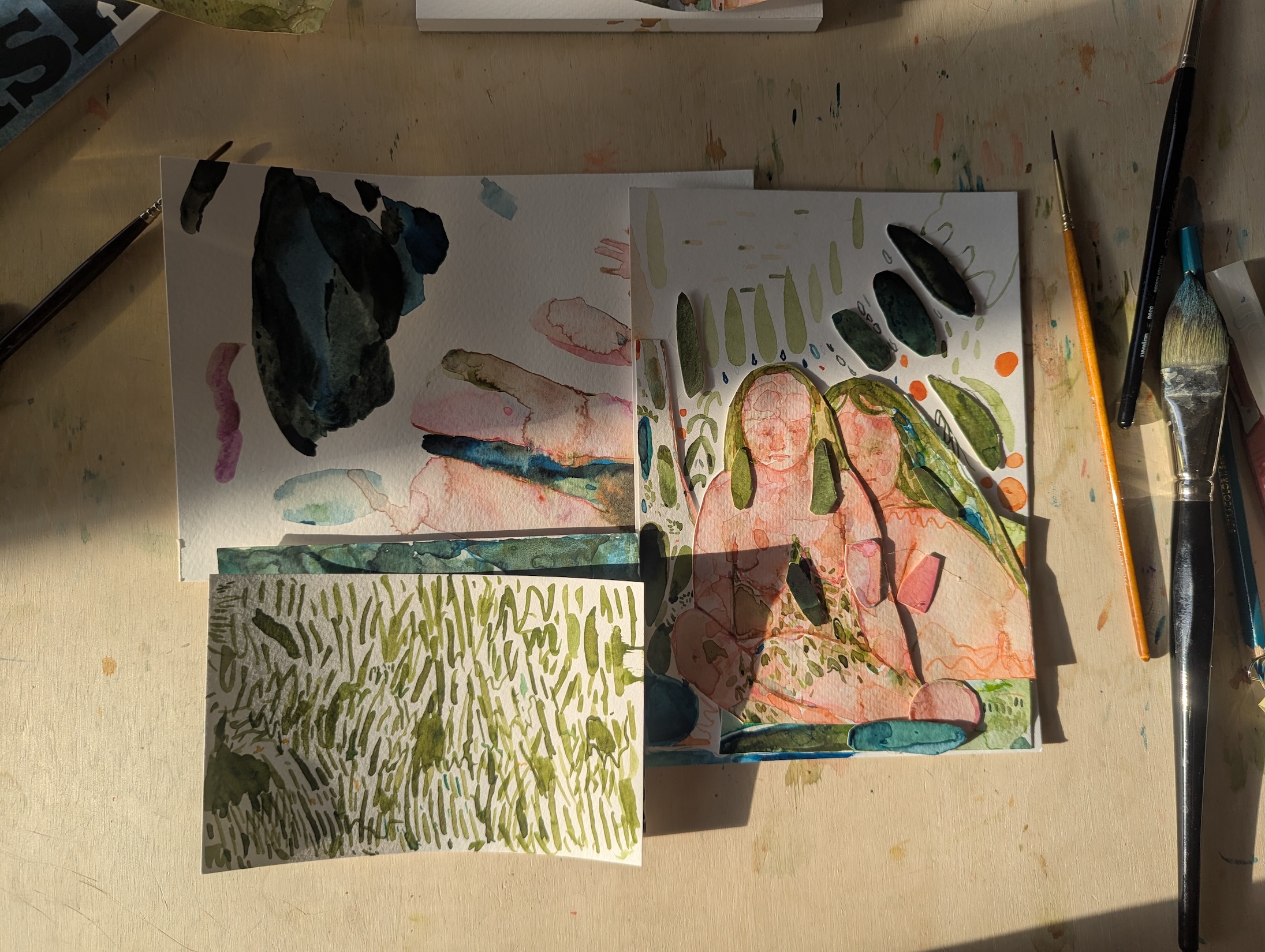 Watercolour Collage 