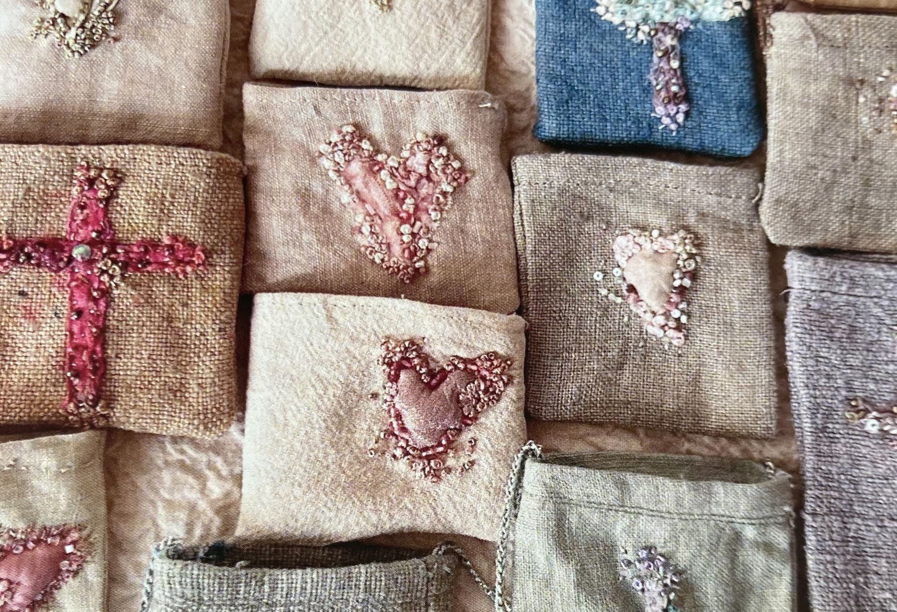 hand stitched amulet
