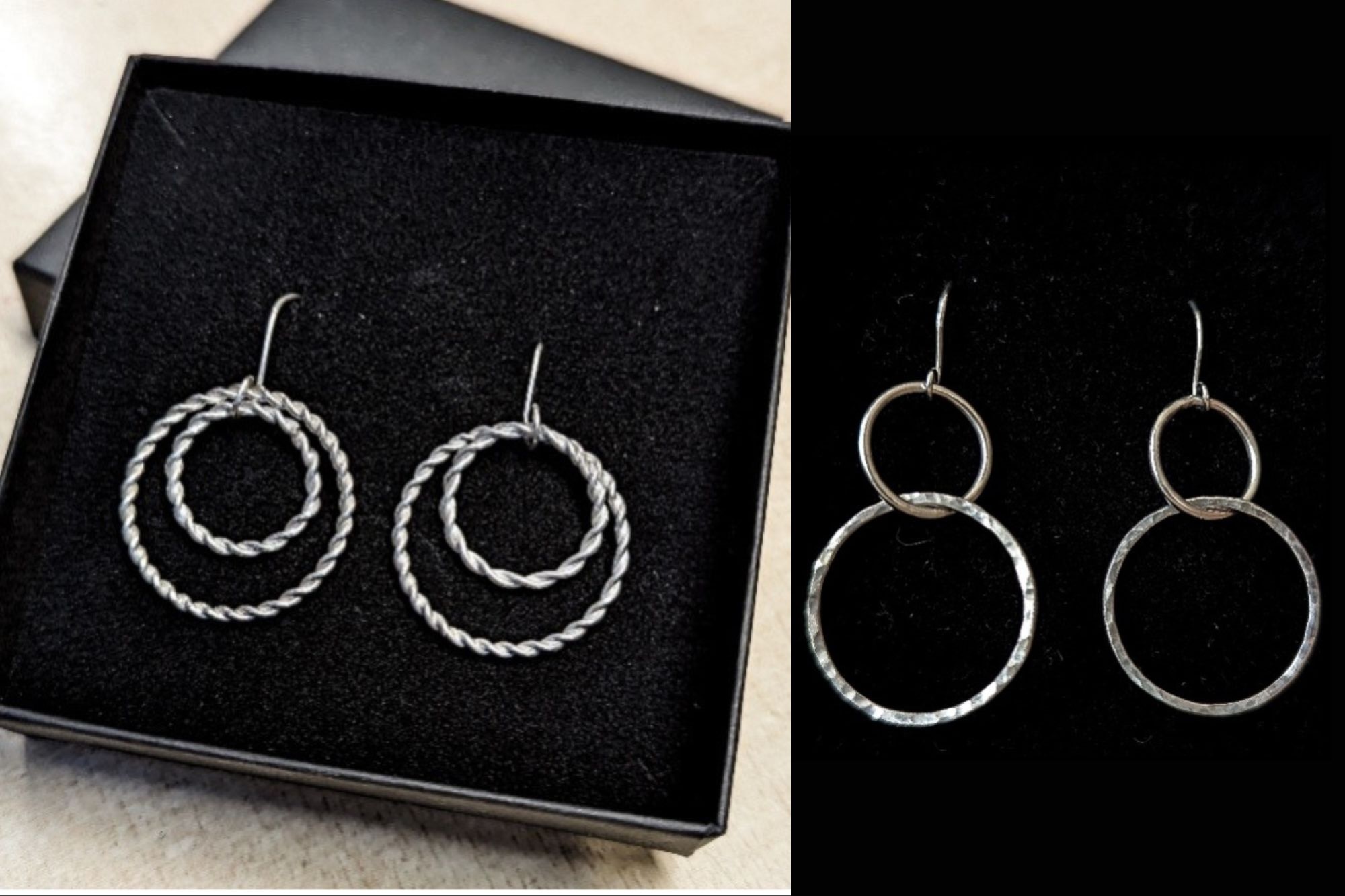 silver jewellery making earrings workshop