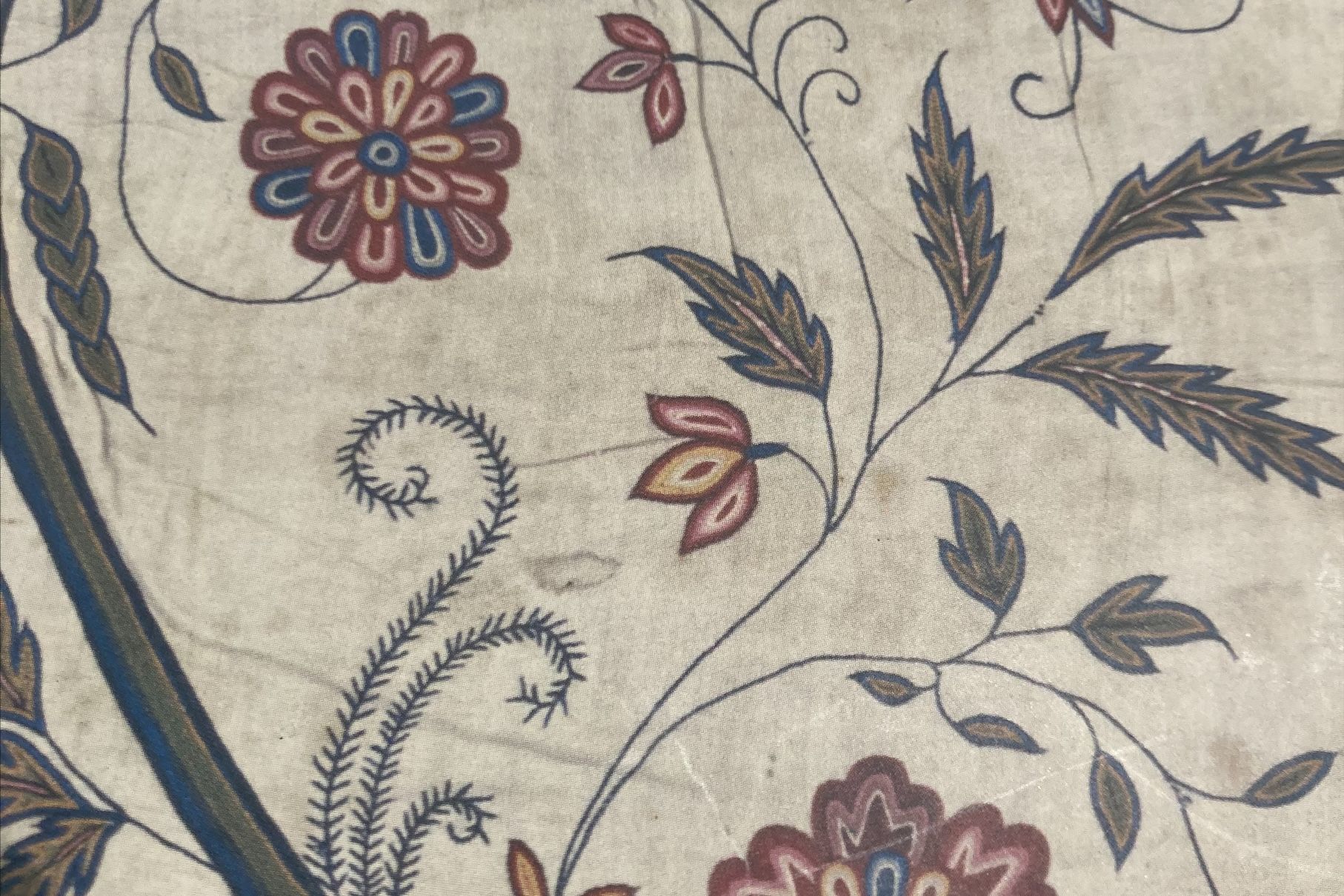 embroidery 18th century panel