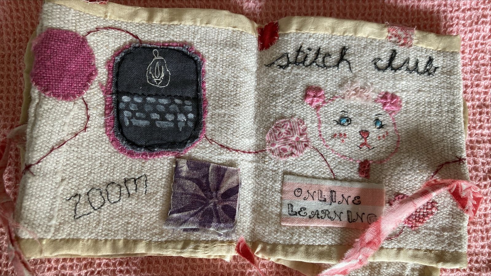 hand stitched gratitude journal