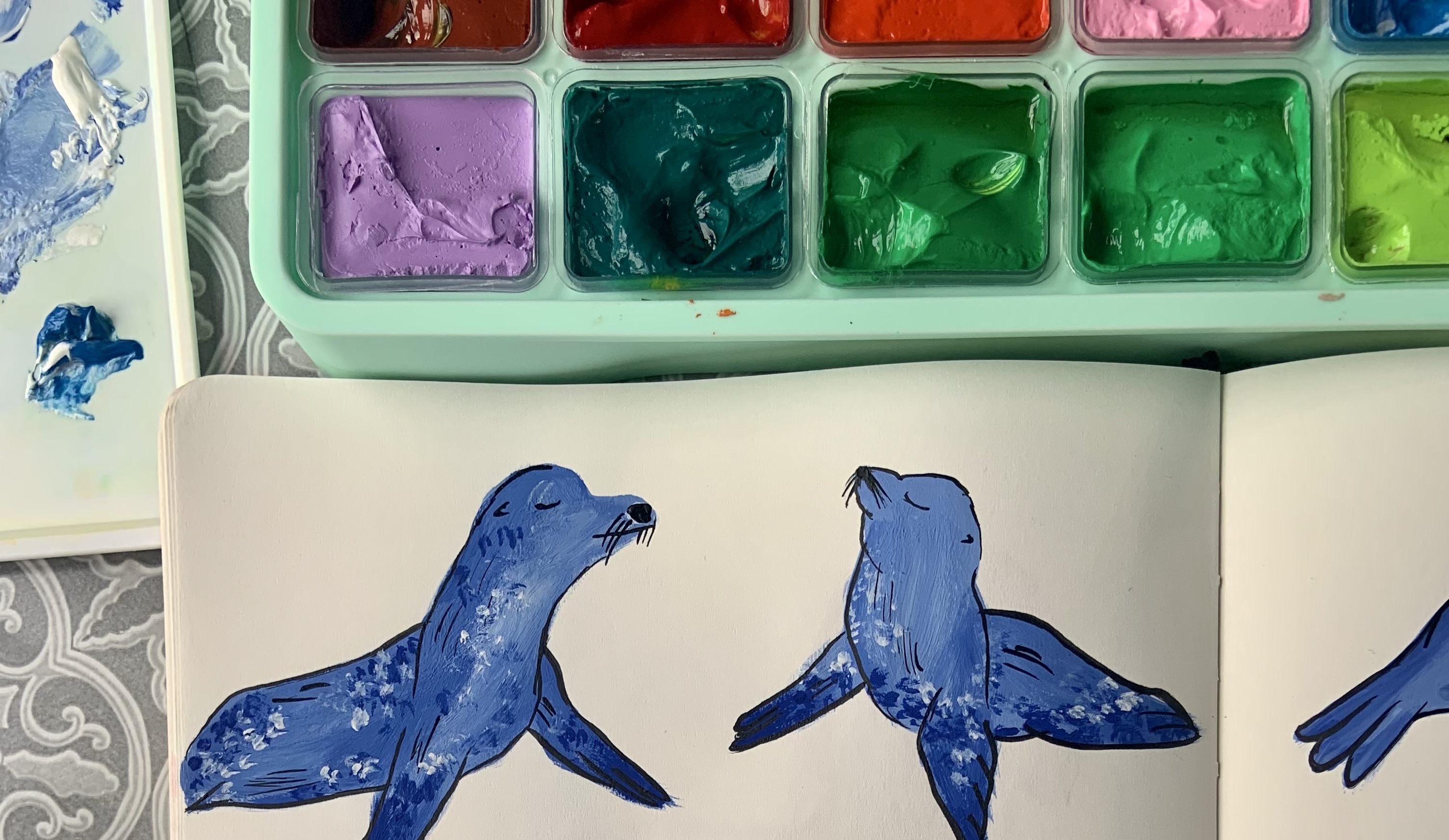 Painting with Gouache