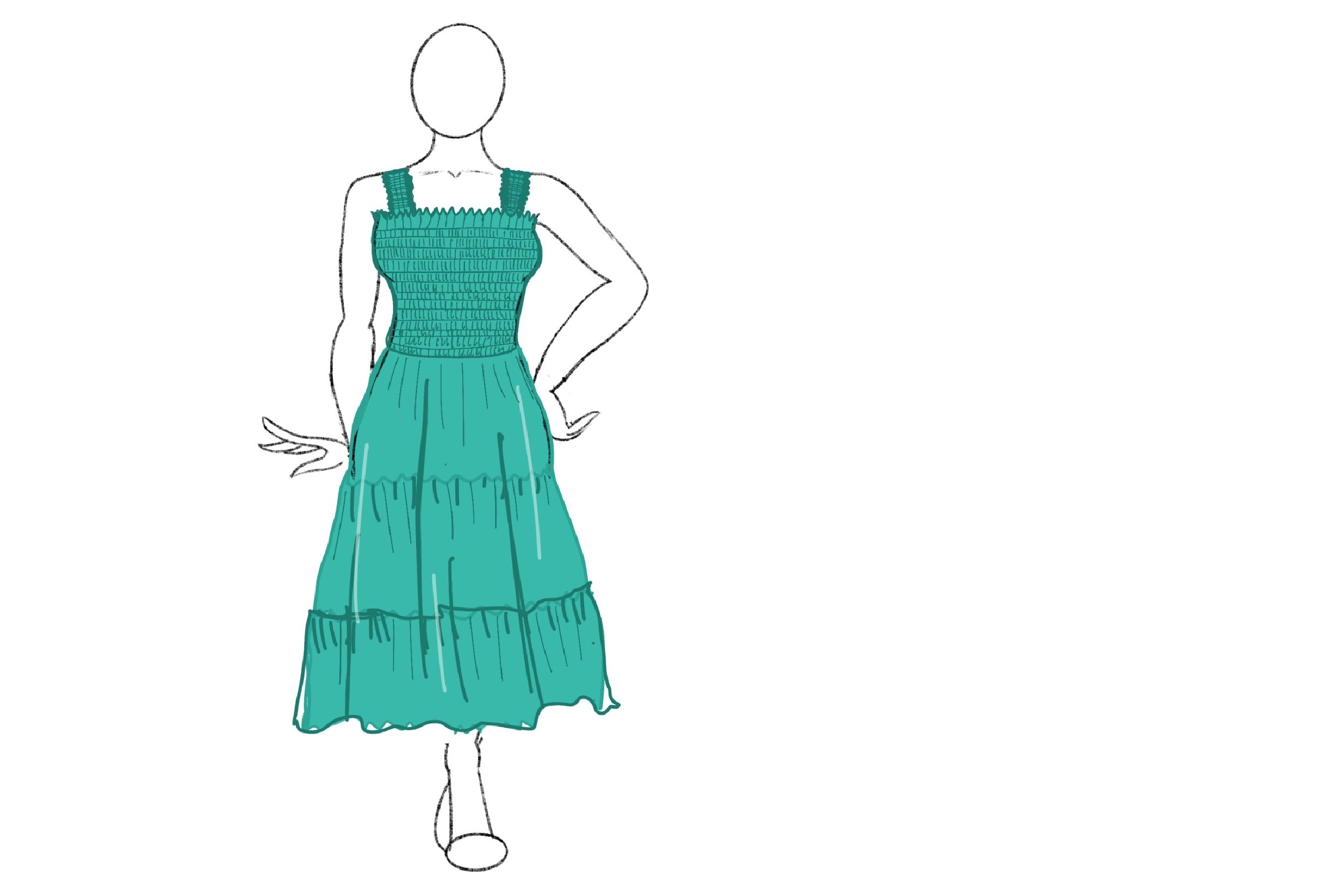 Make your own Shirred Bodice Sundress 